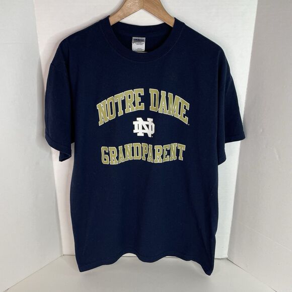 Gildan Other - Notre Dame Irish Grandparent Graphic T Shirt, Large, Gildan Dryblend, Dark Blue,
